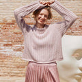 Lang Yarns Knitting Pattern CURATOR OF STITCHES Topdown Sweater Pattern Bundle in Whisper by LANGYARNS | WOOLADDICTS #16-028