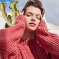 Lang Yarns Knitting Pattern DAMASK ROSE Sweater Pattern Bundle in Memory by LANGYARNS | WOOLADDICTS #13-029