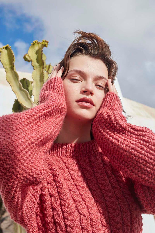 DAMASK-ROSE Sweater Pattern Kit in MEMORY by WOOLADDICTS | WOOLADDICTS #13-029