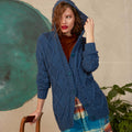 Lang Yarns Knitting Pattern DANIELA Hooded Cardigan Pattern Bundle in YAK by LANGYARNS | Fatto a Mano 278-027