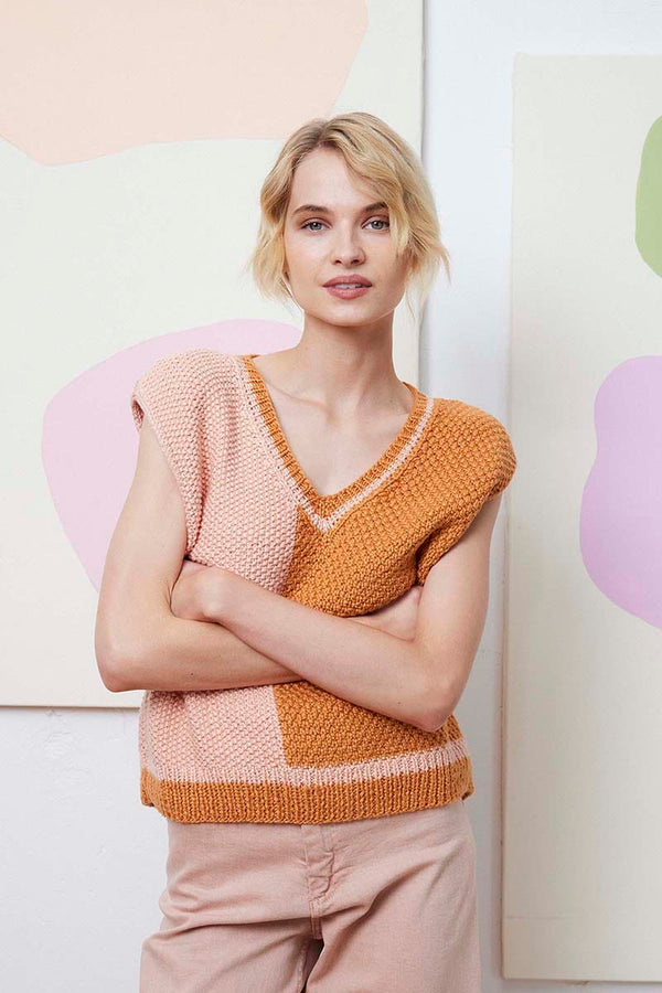 DEMI Slipover Pattern Kit in AMIRA by LANGYARNS | Fatto a Mano 288-008