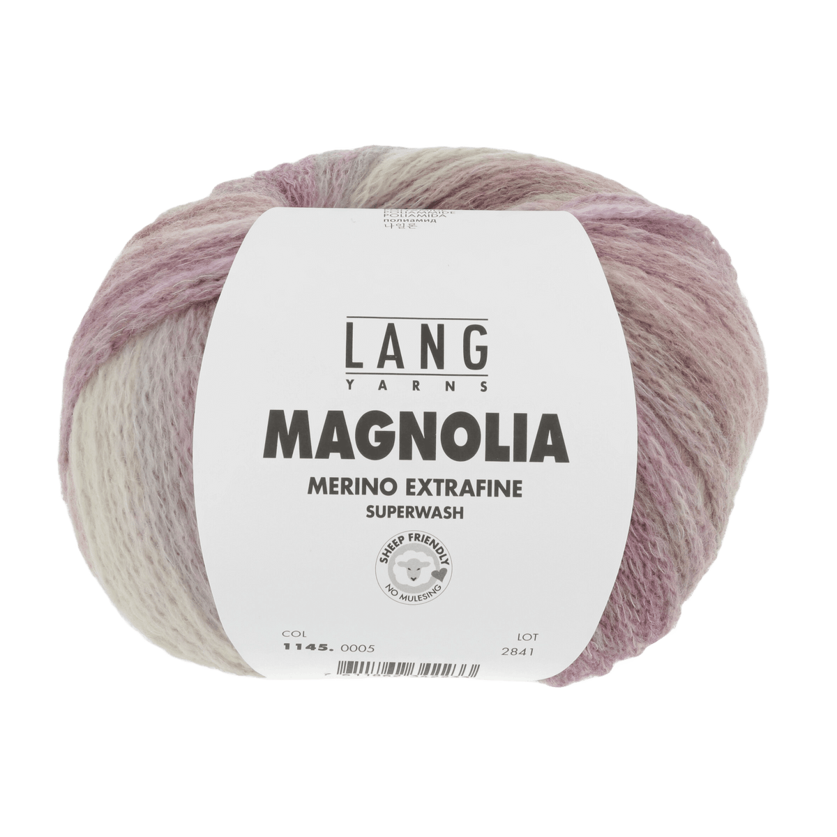 Lang Yarns Knitting Pattern DG - 1 balls / FUCHSIA/VIOLA/BEIGE 1145.0005 KIKI Hat Pattern Bundle in Magnolia by LANGYARNS | Punto 088