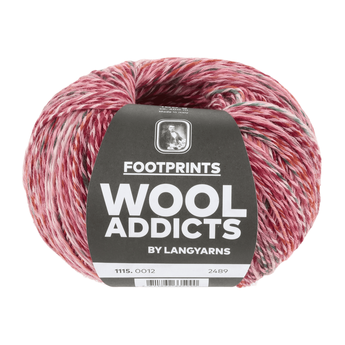 Lang Yarns Knitting Pattern DG - 1 balls / pink/dark green/rose 1115.0012 WANDERLUST Hat Pattern Bundle in Footprints by LANGYARNS | WOOLADDICTS #14-036