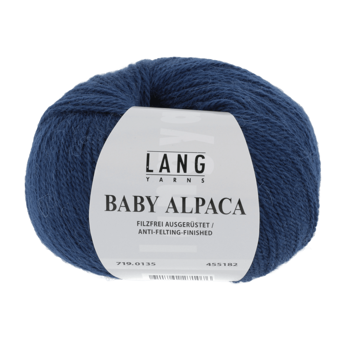 Lang Yarns Knitting Pattern DG - 2 balls / blue marine 719.0135 LAURIANE Hat Pattern Bundle in Baby Alpaca by LANGYARNS | Punto 76-013