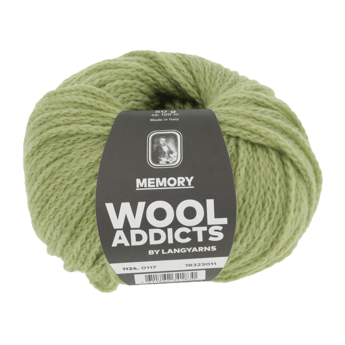 Lang Yarns Knitting Pattern DG - 2 balls / KALE 1124.0117 GREEN HORIZON Hat Pattern Bundle in Memory by LANGYARNS | WOOLADDICTS #13-014