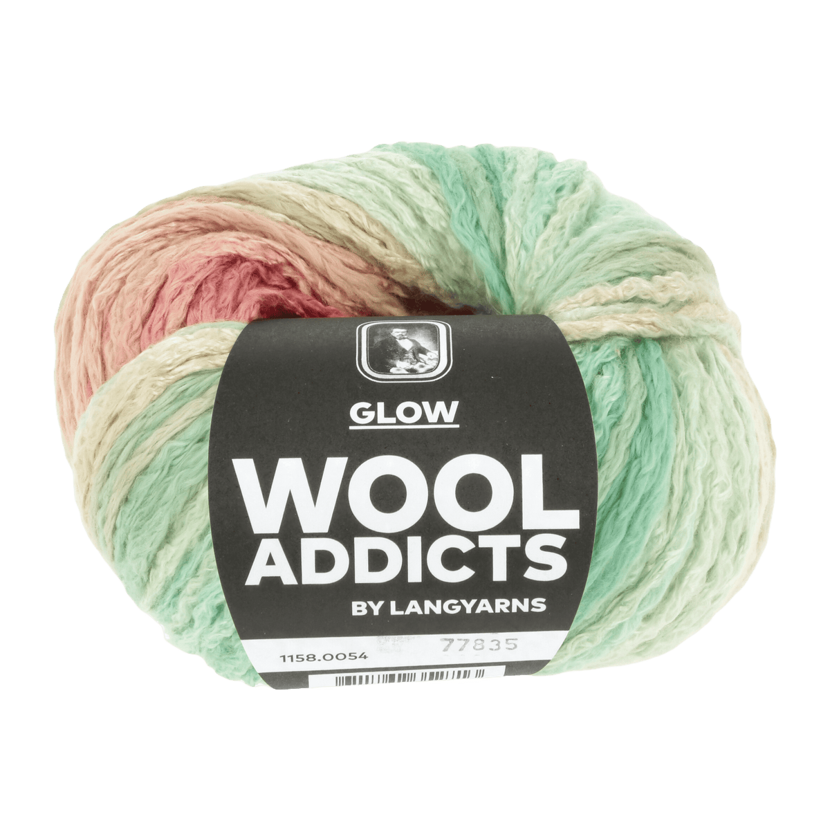 Lang Yarns Knitting Pattern DG - 2 balls / SAGE/RED 1158.0054 SUMMER GLOW Hat Pattern Bundle in Glow by LANGYARNS | WOOLADDICTS #14-001