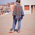 Lang Yarns Knitting Pattern DOMENICA Crochet triangular shawl Pattern Bundle in Eternity by LANGYARNS | Punto 91-005