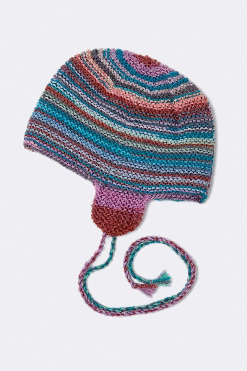 Lang Yarns Knitting Pattern Earflap hat Pattern Bundle in MERINO 200 BEBE COLOR by LANGYARNS | Punto 54-004