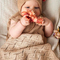 Lang Yarns Knitting Pattern EDDA Baby blanket Pattern Bundle in Baby Cotton Naturally Coloured by LANGYARNS | Punto 83-006