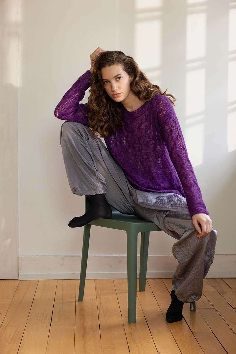 Lang Yarns Knitting Pattern EMKE Sweater Pattern Bundle in Cashmere Dreams by LANGYARNS | Punto 78-004
