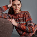 Lang Yarns Knitting Pattern ENORA Sweater Pattern Bundle in Magnolia by LANGYARNS | Punto 088