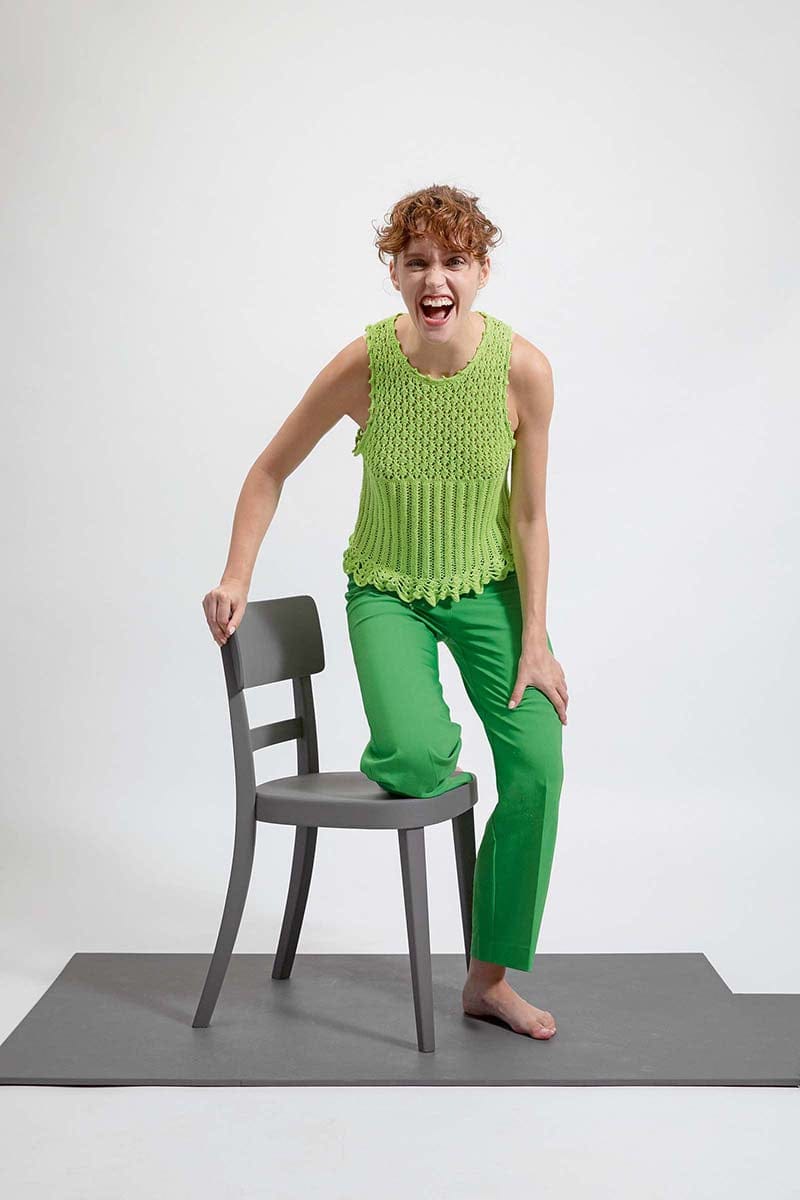 Lang Yarns Knitting Pattern EVELINE Top Pattern Bundle in Baby Cotton by LANGYARNS | Fatto a Mano 280-056