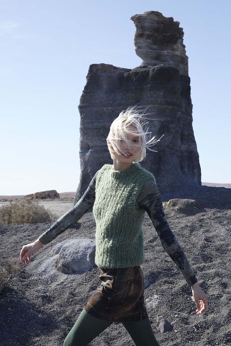 Lang Yarns Knitting Pattern EVERGREEN TONIC Slipover Pattern Bundle in Desire by LANGYARNS | WOOLADDICTS #13-011