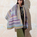 Lang Yarns Knitting Pattern FARAH Shawl Pattern Bundle in Magnolia by LANGYARNS | Punto 74-009