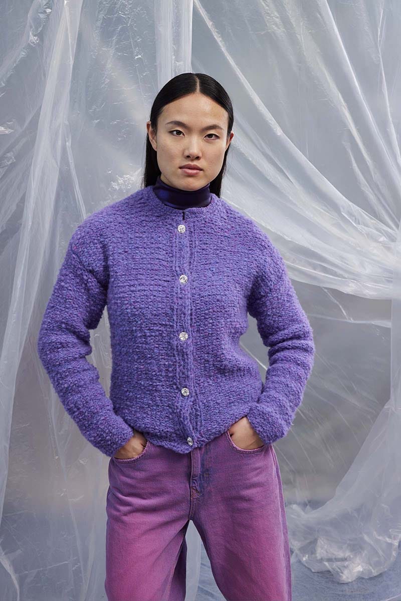Lang Yarns Knitting Pattern FATIMA Cardigan Pattern Bundle in Phoenix by LANGYARNS | Fatto a Mano 286-062