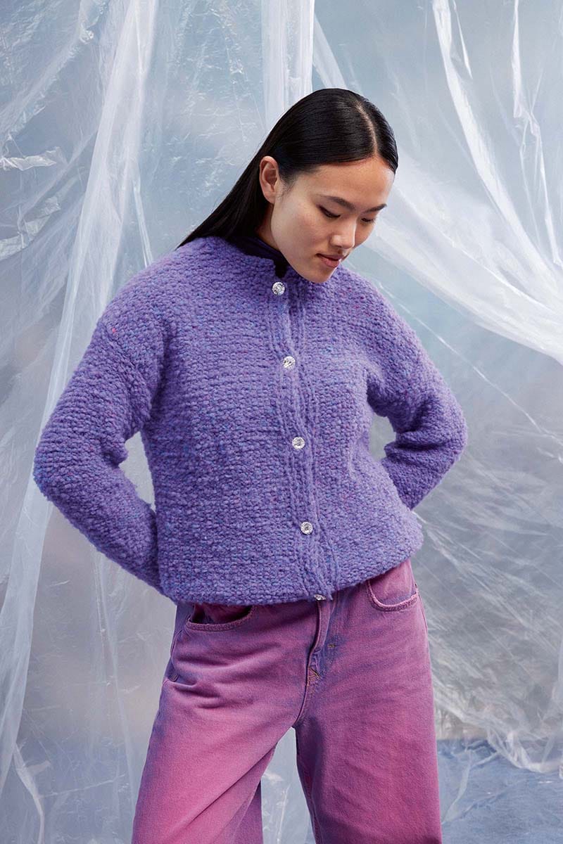 Lang Yarns Knitting Pattern FATIMA Jacket Pattern Bundle in Phoenix by LANGYARNS | Fatto a Mano 286-062