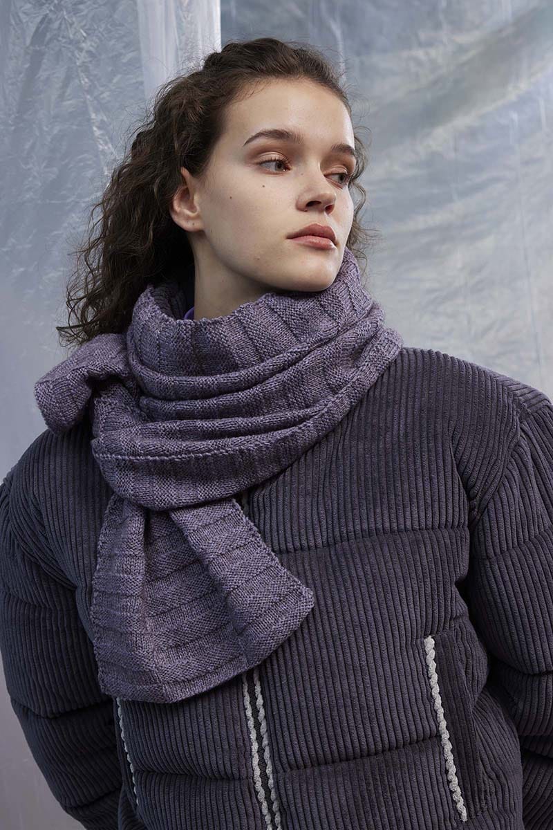 Lang Yarns Knitting Pattern FAUVE Scarf Pattern Bundle in Nomad by LANGYARNS | Fatto a Mano 286-060
