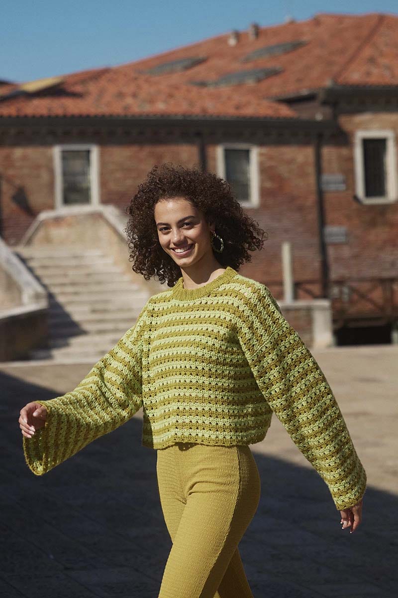 Lang Yarns Knitting Pattern FEAST OF STITCHES Sweater Pattern Bundle in Whisper by LANGYARNS | WOOLADDICTS #16-010