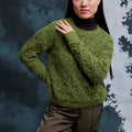 Lang Yarns Knitting Pattern FELIZA Sweater Pattern Bundle in Suri Alpaca by LANGYARNS | Fatto a Mano 286-038