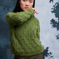 Lang Yarns Knitting Pattern FELIZA Sweater Pattern Bundle in Suri Alpaca by LANGYARNS | Fatto a Mano 286-038