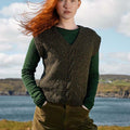 Lang Yarns Knitting Pattern FERN Slipover Pattern Bundle in Donegal Tweed+ by LANGYARNS | Punto 87-024