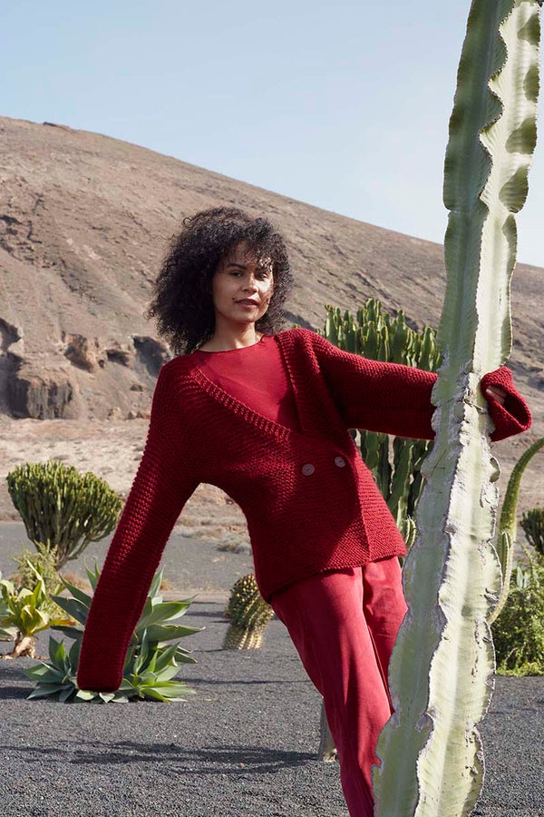 FLAMING-HUE Cardigan Pattern Kit in GLORY by WOOLADDICTS | WOOLADDICTS #13-025