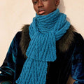 Lang Yarns Knitting Pattern FLOWING TIME Scarf Pattern Bundle in Glory by LANGYARNS | WOOLADDICTS #15-025