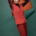 Lang Yarns Knitting Pattern FRAN Vest Pattern Bundle in Phoenix by LANGYARNS | Fatto a Mano 286-007