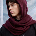 Lang Yarns Knitting Pattern GABRIEL Hooded scarf Pattern Bundle in Cashmere Premium by LANGYARNS | Fatto a Mano 286-079