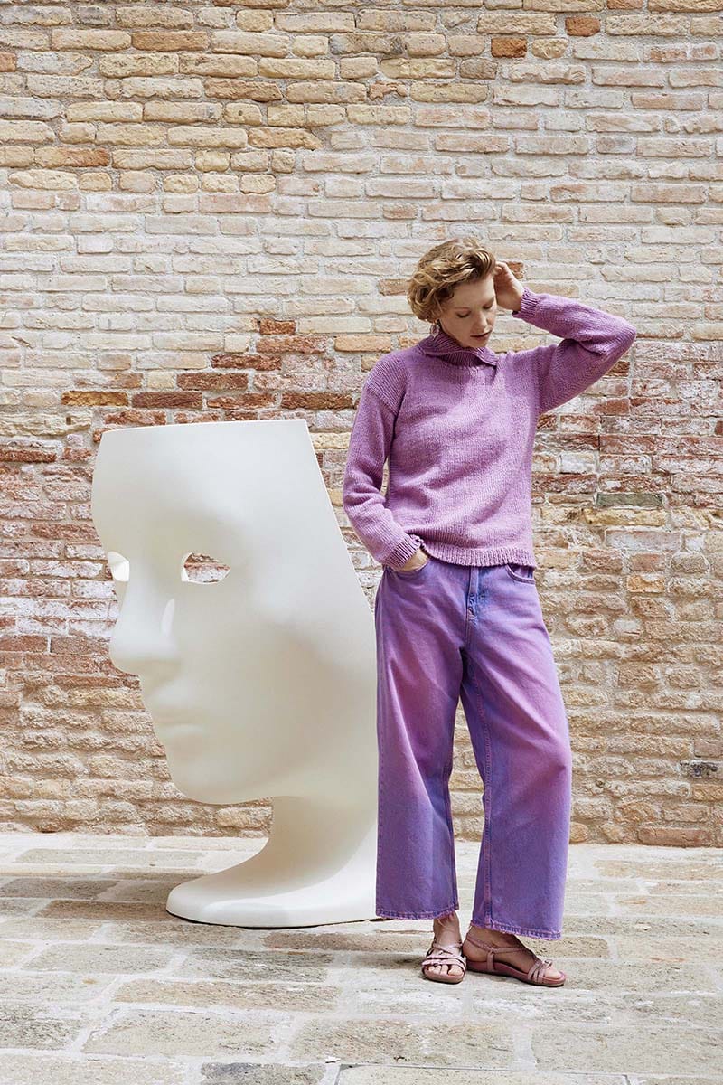 Lang Yarns Knitting Pattern GALLERY VISIT Sweater Pattern Bundle in Glow by LANGYARNS | WOOLADDICTS #16-026