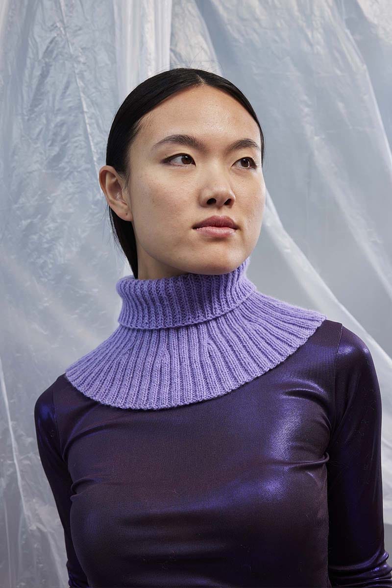 Lang Yarns Knitting Pattern GERDA Collar Pattern Bundle in Cashmere Premium by LANGYARNS | Fatto a Mano 286-066