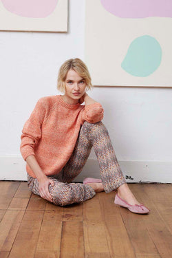 Lang Yarns Knitting Pattern Gladyce Sweater Pattern Bundle in Duett / Paillettes by LANGYARNS | Fatto a Mano 288-004