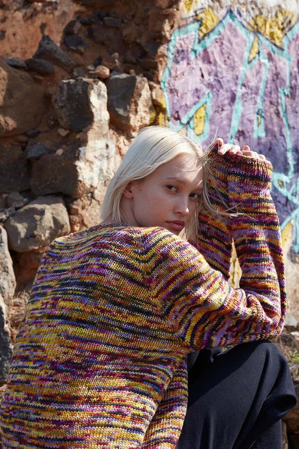 GOOD-MOVES Top Down Sweater Pattern Kit in MOVE 8PLY by WOOLADDICTS | Punto 79-010