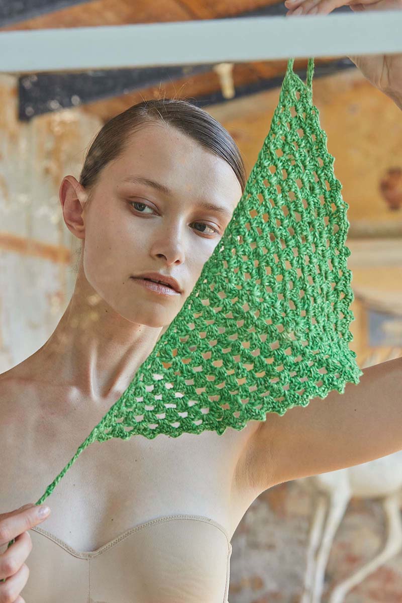Lang Yarns Knitting Pattern GOOD VIBES Crochet Bandana Pattern Bundle in PRIDE by LANGYARNS | WOOLADDICTS #10-014