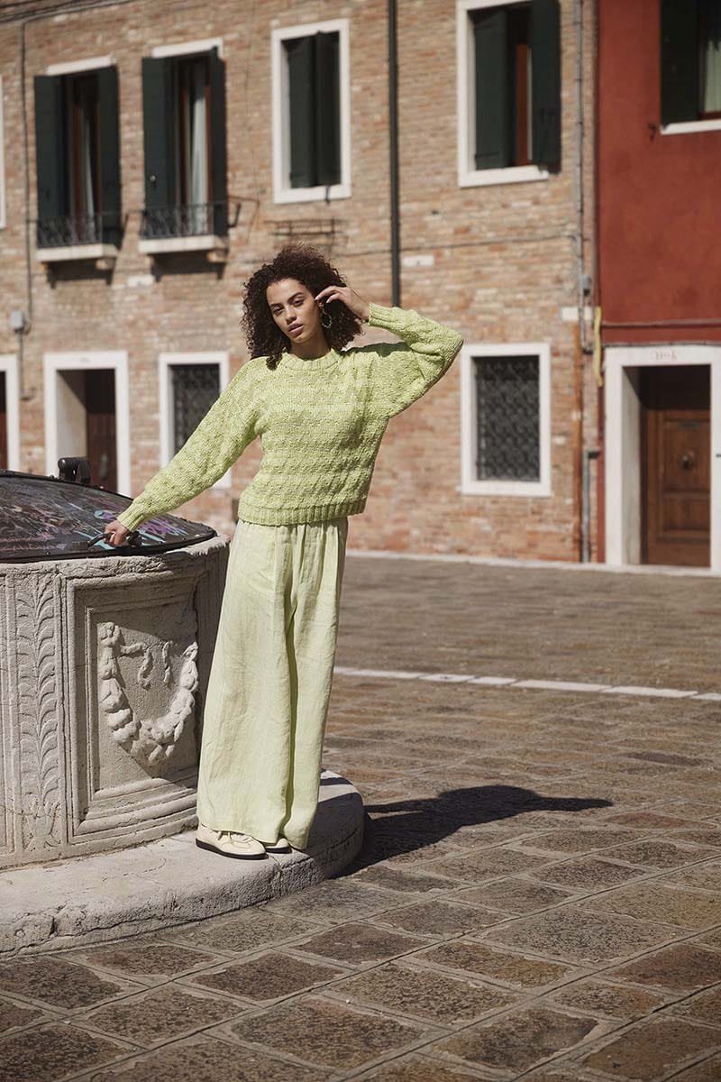 Lang Yarns Knitting Pattern HANDMADE INDULGENCE Sweater Pattern Bundle in Glow by LANGYARNS | WOOLADDICTS #16-011