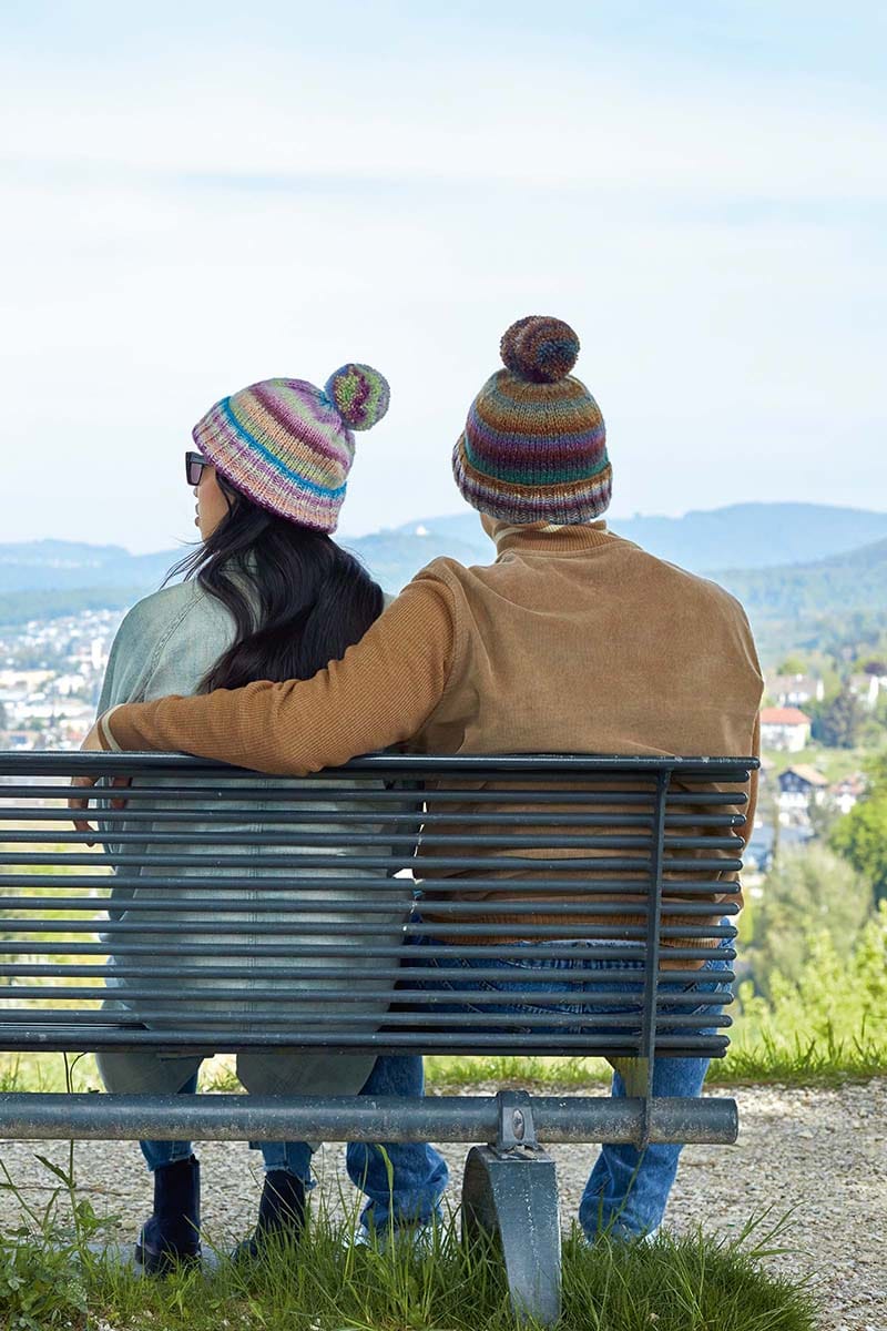 Lang Yarns Knitting Pattern Hat Pattern Bundle in CLOUD by LANGYARNS | Punto 45-012