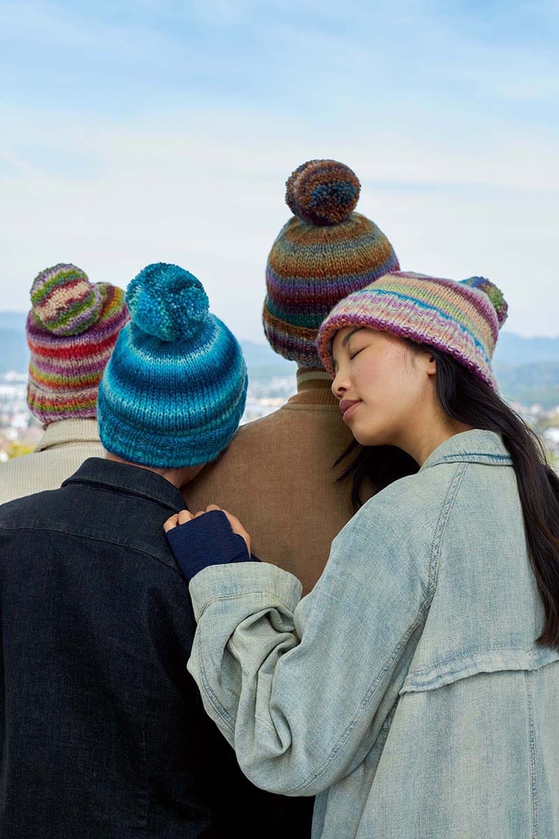 Lang Yarns Knitting Pattern Hat Pattern Bundle in CLOUD by LANGYARNS | Punto 45-012