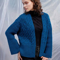 Lang Yarns Knitting Pattern INDIRA Top Down Cardigan Pattern Bundle in Carpe Diem by LANGYARNS | Fatto a Mano 286-083