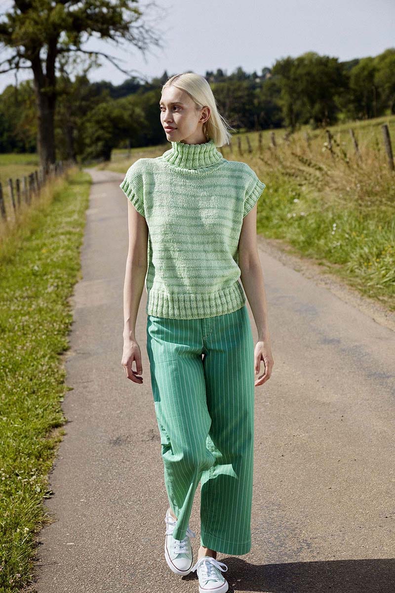 Lang Yarns Knitting Pattern INNER BALANCE Slipover Pattern Bundle in Glow by LANGYARNS | WOOLADDICTS #14-030