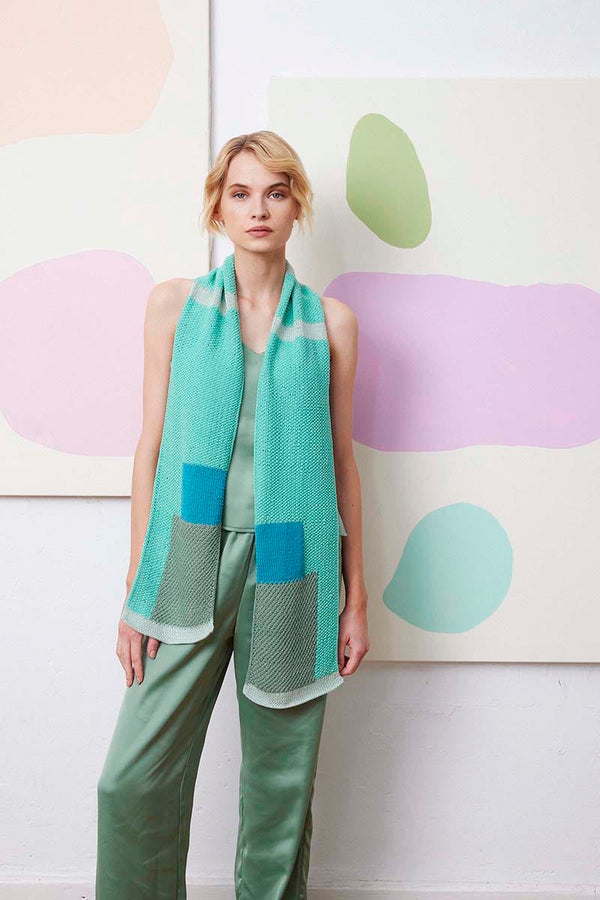 IZZY Scarf Pattern Kit in OCEANIA by LANGYARNS | Fatto a Mano 288-019