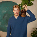 Lang Yarns Knitting Pattern JACOB Men's sweater Pattern Bundle in YAK by LANGYARNS | Fatto a Mano 278-028