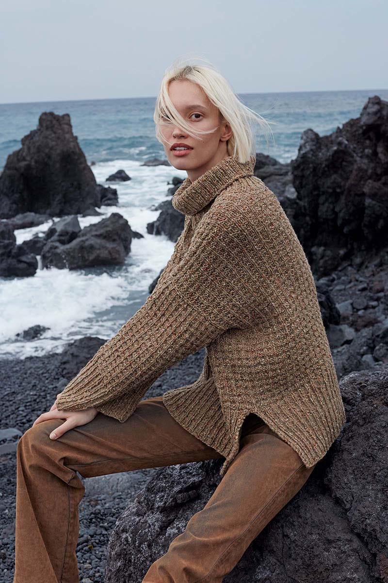 Lang Yarns Knitting Pattern JANA Sweater Pattern Bundle in DONEGAL TWEED+ by LANGYARNS | Punto 77-015