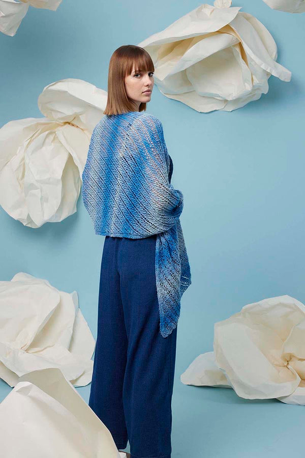 JANINA Shawl Pattern Kit in LINELLO by LANGYARNS | Fatto a Mano 288-055