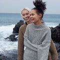 Lang Yarns Knitting Pattern JENNA Sweater Pattern Bundle in DONEGAL TWEED+ by LANGYARNS | Punto 77-016