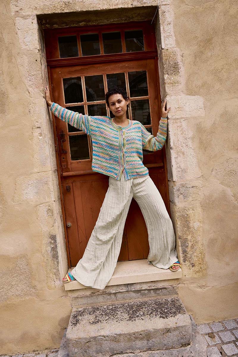 Lang Yarns Knitting Pattern JONNA Cardigan Pattern Bundle in Lisboa by LANGYARNS | Punto 82-002