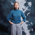 Lang Yarns Knitting Pattern JOSIE Sweater Pattern Bundle in Avalon by LANGYARNS | Fatto a Mano 286-050