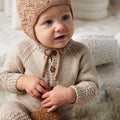 Lang Yarns Knitting Pattern JUTTA Bonnet Pattern Bundle in Baby Cotton Naturally Coloured by LANGYARNS | Punto 83-011