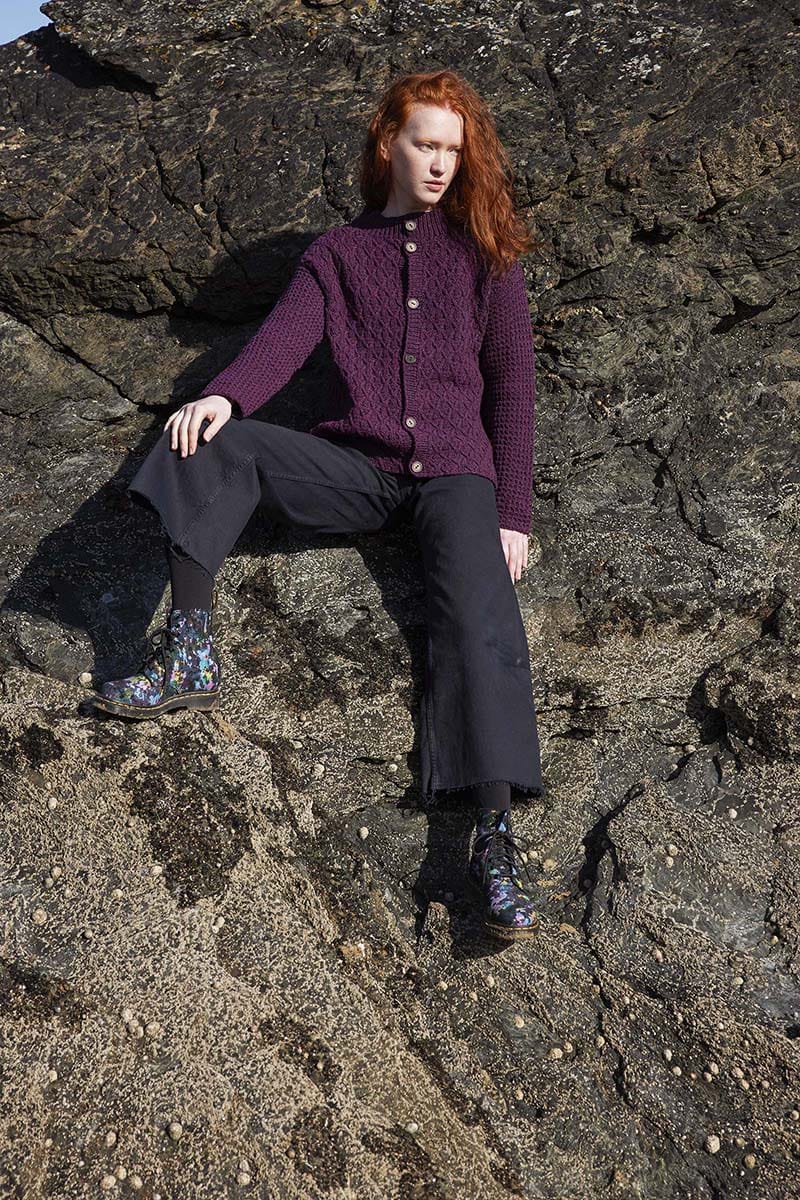Lang Yarns Knitting Pattern KAEL Unisex Cardigan Pattern Bundle in Donegal Woolen Spun by LANGYARNS | Punto 87-267