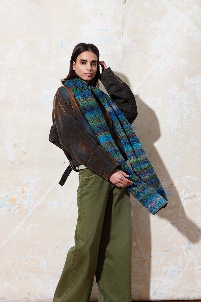 Lang Yarns Knitting Pattern KALIANI Scarf Pattern Bundle in Magnolia by LANGYARNS | Punto 74-011