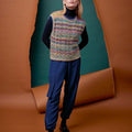 Lang Yarns Knitting Pattern KELSEY Slipover Pattern Bundle in AURORA | FATTO A MANO 286